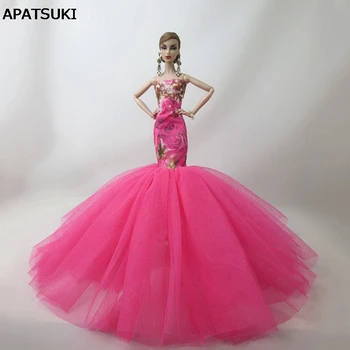 Mados Undinė Drabužius Barbie Lėlės Slidinėti Vestuves Suknelė Barbie Lėlių Ribotos Kolekcijos Rankų Darbo Suknelės