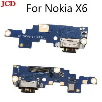 JCD USB Įkrovimo lizdas Doko, Jack Lizdas, Jungtis baterijos Valdybos Flex Kabelis Su Mikrofonu Nokia 6 7 + 8 X5 X6 X7 535 625