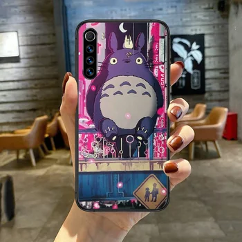 Anime Studio Ghibli Dvasia Totoro Telefono dėklas Padengti XIAOMI Redmi Pastaba 3 4 4 5 6 7 8 9 Pro T S Max black Hoesjes Mados