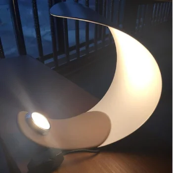 Kūrybos Mėnulis LED Metalo Stalo lempa Skaitymui Šalia Stalo, Šviesos, šviesos srautą galima reguliuoti Dekoratyvinis Kambario Lempos Tischleuchte Lampe de table ES, JAV, JK