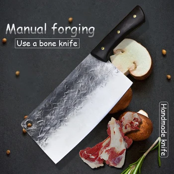 PEGASI Virtuvinis peilis namų peiliu pjaustyti kaulų peilis, šefo mėsos pjaustymo peilis tradicinių kalimo peilis