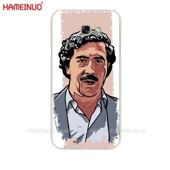 HAMEINUO Mados Pablo Escobar mobilųjį telefoną padengti Samsung Galaxy A3 orlaivį a310 A5 A510 A7 A8 A9 2016 2017 2018