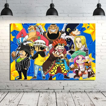 Modulinė Drobės Namų Dekoro Spaudinių Tapybos 1 Piece, Anime One Piece Plakatas Modernios Sienos Meno Kūrinius, Nuotraukas Kambarį Sistema