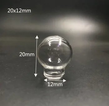 20x12 20x15 25x15 30x20mm Stiklo pasaulyje burbulas išvadas stiklo buteliukas pakabukas, norinčių butelis dome padengti karoliai pakabukas pakabukai 20pcs