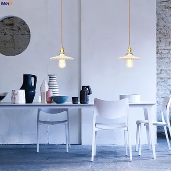 IWHD Šiaurės Baltos Keramikos LED Pakabukas Šviesos Virtuvė, Valgomasis Gyvenamasis Kambarys Modernus Apšvietimas Vario Sieniniai Šviestuvai Hanglamp