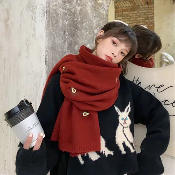 Avokado megzti žiemos skara dėvėti su moterų šiltas kaklo prabangūs dizainerio šilko skara mados skara