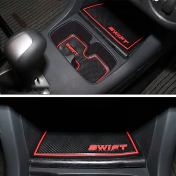 Automobilinis Kilimėlis Suzuki Swift 2005 m. Iki Anti Slip Automobilių Durų Plyšį Gumos Latekso Groove Kilimėliai, Interjero Taurės Pagalvėlė Automobilio Stiliaus