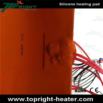 Individualų 3m lipnios 380x250mm 24v400w silicio gumos šildytuvas su thermistor ir šiluminės apsaugos termostatas