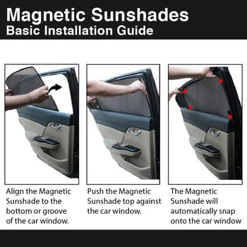 Automobilio Pilnas Šoniniai Langai Magnetinės Saulės Šešėlyje UV Apsauga Ray Blokavimo Akių Skydelis Honda Accord 2013-m.