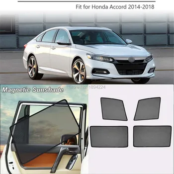 Automobilio Pilnas Šoniniai Langai Magnetinės Saulės Šešėlyje UV Apsauga Ray Blokavimo Akių Skydelis Honda Accord 2013-m.