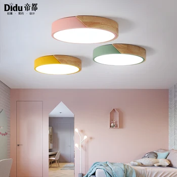 Ultra-plonas LED Medinių Lubų Žiburiai kambarį šviestuvai Lubų šviestuvas šiuolaikinės lubų lempa
