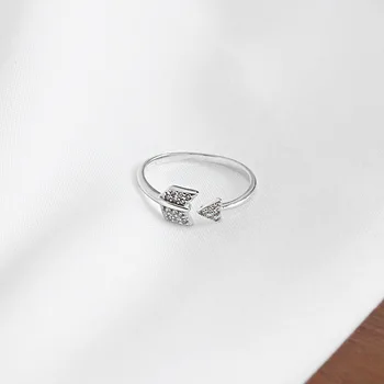 WYJZY Rodyklių formos mozaika 4A cirkonis sterling silver atidarymas: žiedas paprastas sportinis stilius ponios papuošalai gimtadienio dovana pageidaujamą