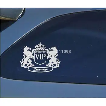 10 x Prabanga Liūtas VIP Cartoon Automobilių Lipdukai Automobilio Viso Kūno papuošalai Decal Tesla 