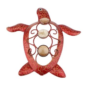 Metalo 3D Gecko,Drugelis, Sea Horse,Vėžlio Sodo Sienos Meno Dekoro Ornamentu