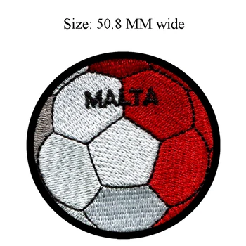 Futbolo Kamuolys MALTA siuvinėjimo pleistras 50.8 MM pločio /drabužių/karšto cut/išlydyti
