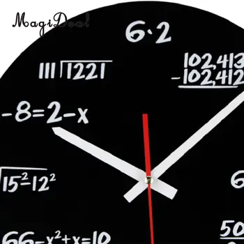 MagiDeal Kvarco Sieniniai Laikrodžiai Lygtį Laikrodis Sienos Matematikos Akrilo Žiūrėti Sienos Kabo Namų Puošybai Accessories