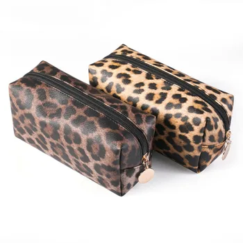 2021 Naujas Mult-Funkcija Saugojimo Krepšys Didelės Talpos Nešiojamas Sankabos Krepšys Ponios Leopard Makiažas Kosmetikos Maišą Mados Populiarus Krepšiai