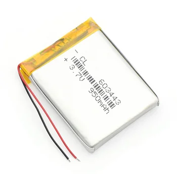 603443 3.7 V, 950MAH Originalus Li-Po Akumuliatorius MP3 MP4 MP5 GPS E-knygos navigacijos integruota ličio polimerų baterija