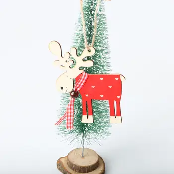 Kalėdų Briedžių Kabinti Apdailos Kalėdų ornamentu Mediniai Pakabukai Kalėdų medžio apdaila Naujųjų Metų Dekoro Namuose Šalis