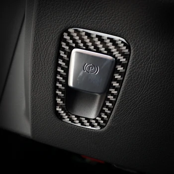 Anglies Pluošto P Mygtuką Elektroninės Rankinio Stabdžio Mygtukas Padengti Apdaila Rėmo Lipdukas Mercedes C Klasė W205 GLC Priedai