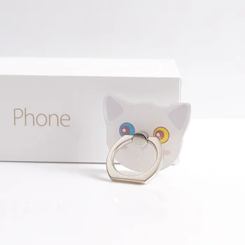 Karšto Pardavimo Universaliųjų Metalo Piršto Žiedą mielas mobiliojo telefono laikiklis Stovėti Žiedas, Puikus Animaciją Kačių Smartfon Parama Žiedas Turėtojas