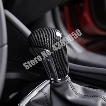 ABS Anglies pluošto Mazda 3 2019 2020 reikmenys, Automobilių All inclusive pavarų perjungimo svirties rankena, rankena dangtis Apdaila, automobilių stilius