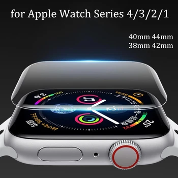 Hidrogelio apsauginę Plėvelę Apple Žiūrėti Screen Protector iwatch 6 5 4 3 2 1 SE Serijos Žiūrėti Kino 38mm 40mm 42mm 44mm Minkšta Stiklo