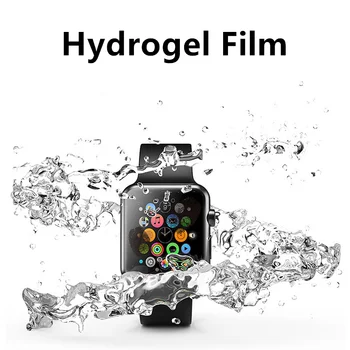 Hidrogelio apsauginę Plėvelę Apple Žiūrėti Screen Protector iwatch 6 5 4 3 2 1 SE Serijos Žiūrėti Kino 38mm 40mm 42mm 44mm Minkšta Stiklo