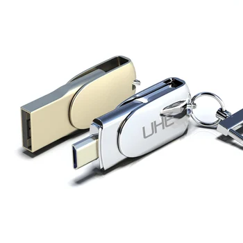 USB Flash Drive 64GB OTG Metalo USB 2.0 Pen Drive Klavišą 32GB OTG Pendrive Didelės Spartos Atminties U Disko 16GB 8GB USB Stick Telefono