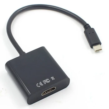 C tipo USB Kabelis 3.1 Male HDMI Moterų 1080P Adapteris, skirtas 