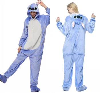 Žiemos Šiltas Moterų Onesie Vienaragis Dygsnio Totoro Pižama Rinkiniai Mielas Flanelė Gyvūnų Pajama Nightie Vienas Gabalas Sleepwear Kostiumas