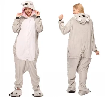 Žiemos Šiltas Moterų Onesie Vienaragis Dygsnio Totoro Pižama Rinkiniai Mielas Flanelė Gyvūnų Pajama Nightie Vienas Gabalas Sleepwear Kostiumas