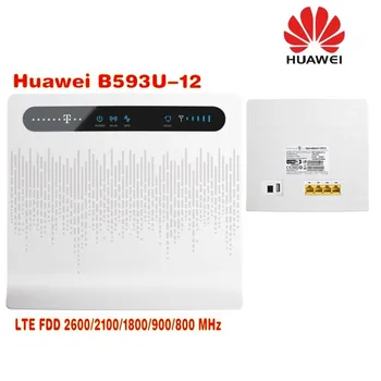 Visiškai nauja atrakinta Huawei B593 B593U-12 4G LTE FDD wifi bevielis Maršrutizatorius & Dual 49dBi Antena 3G & 4G