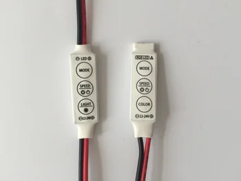LED Aukštos Kokybės Viena Spalva Blankesnė, LED Controller Switch Mini LED Dimeris Viena Spalva Valdytojas 5050 3528 LED Juosta