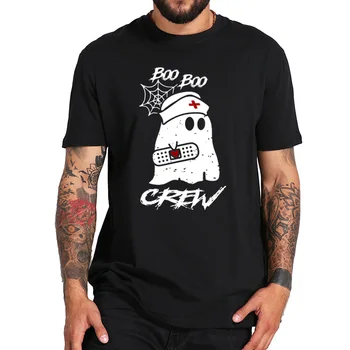 Boo Boo Įgulos Slaugytoja Dvasios Marškinėliai Juokinga Halloween Animacinių filmų TV Serialas Tee Marškinėliai ES Dydis Medvilnė, Skaitmeninio Spausdinimo Viršūnės