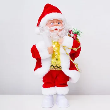 Elektros Kalėdų Senelio Lėlės Kalėdų Dainavimas, Šokiai, Apšvietimas, Muzika Lėlės, Žaislai Vaikams Kalėdų Dovanos Y30