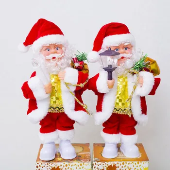 Elektros Kalėdų Senelio Lėlės Kalėdų Dainavimas, Šokiai, Apšvietimas, Muzika Lėlės, Žaislai Vaikams Kalėdų Dovanos Y30