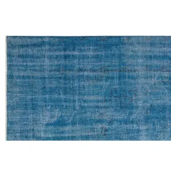 Rankų darbo Blue Vintage Overdyed turkijos Plotas Kilimas 176x275 Cm-5'9