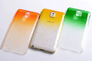 Case for Samsung Galaxy Note 3 III N9000 Spalva Palaipsniui Keisti lietaus lašas aišku, 3D kieto plastiko atgal Padengti odą 10 spalvų