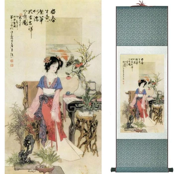 Tradicinės Kinų pasakų, dažymo, Namų Biuro Apdailos gražiausias moteris painting2019073005
