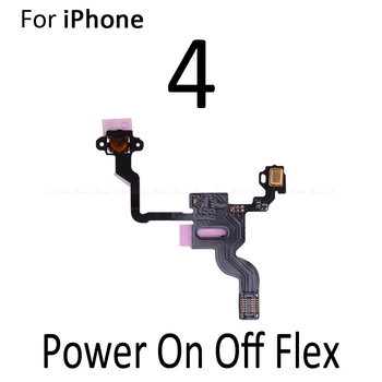 Galia IŠJUNGTI Išjungimo Jungiklis Valdymo Klavišas Garsumo Mygtuką Flex Cable For iPhone 6 6S Plius 4 4S 5 5S 5C atsarginės Dalys