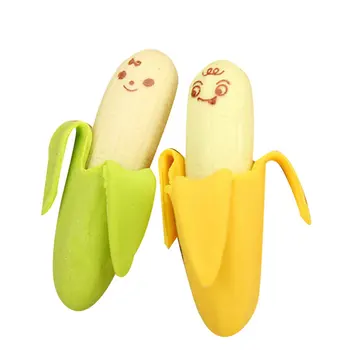 2vnt Nešiojamų Ir Mielas Bananų Vaisių Pieštuko Trintukas Gumos Naujovė Vaikai Studentų Mokymosi Office Stationery