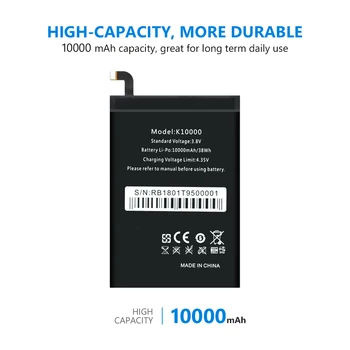Telefono Baterija + Įrankių Rinkiniai Oukitel K10000 3.8 V 10000mAh Li-Po Ličio Polimerų Baterija Mobiliojo Telefono Baterijos Pakeitimas