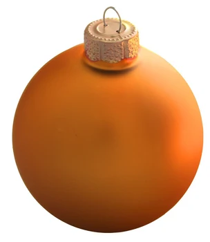 Nemokamas Pristatymas - 100/Pak, Namų Atveju Šalis Kalėdos, Kalėdos Apdailos Ornamentu Dažytos 80mm Orange Stiklo Kamuolys - Matinis