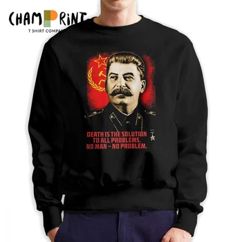 Giminingų Tautų Josifas Stalinas Vyrų Palaidinukė SSRS Komunistų Rusija Juokinga Medvilnės Įgulos Kaklo Puloveriai Unikalus Hoodies Drabužiai