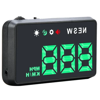 H1 Universaliųjų Automobilių HUD Heads Up Display HUD Ekranas Skaitmeninis Spidometras Su Kompaso Apsaugos Signalizacijos Sistemos, Automobilių