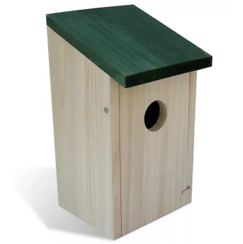 VidaXL 4 Vnt. Medinių Sodo Paukščių Narvai Lizdus Paukščių Namas Nustatyti Medienos Dėžė Sieniniai Mediniai Lauko Lizdavietes Birdhouse Medinėje Dėžutėje