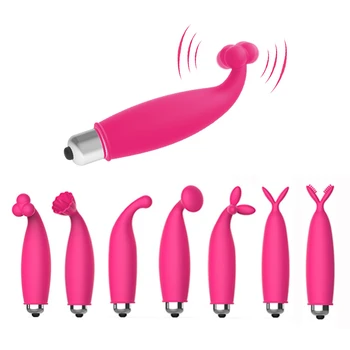 Mini Vibracijos ir G-Spot Klitorio Stimuliatorius Vibratorius Dildo Massager Rankovės AV Masturbacija Sekso Žaislas, skirtas Moterų Moterų Sekso Produktas