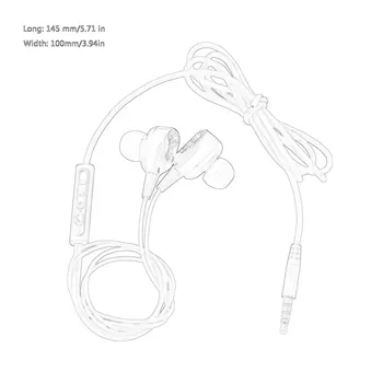 Magnetinio Wired Stereo in-Ear Ausinės Super Bass Dual Ratai laisvų Rankų įrangos Ausinių Ausinės Smartfon