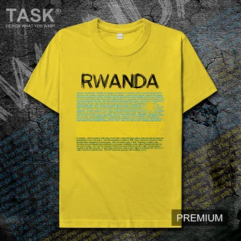 Ruanda Ruandos Ruanda RWA nacionalinė komanda Vasarą 2019 Naujas Vyrų Marškinėliai Spausdinami Stilingas Atsitiktinis Medvilnės, trumpomis Rankovėmis viršūnes Tees